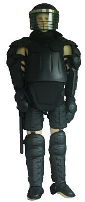 Black Police Anti Riot Suits