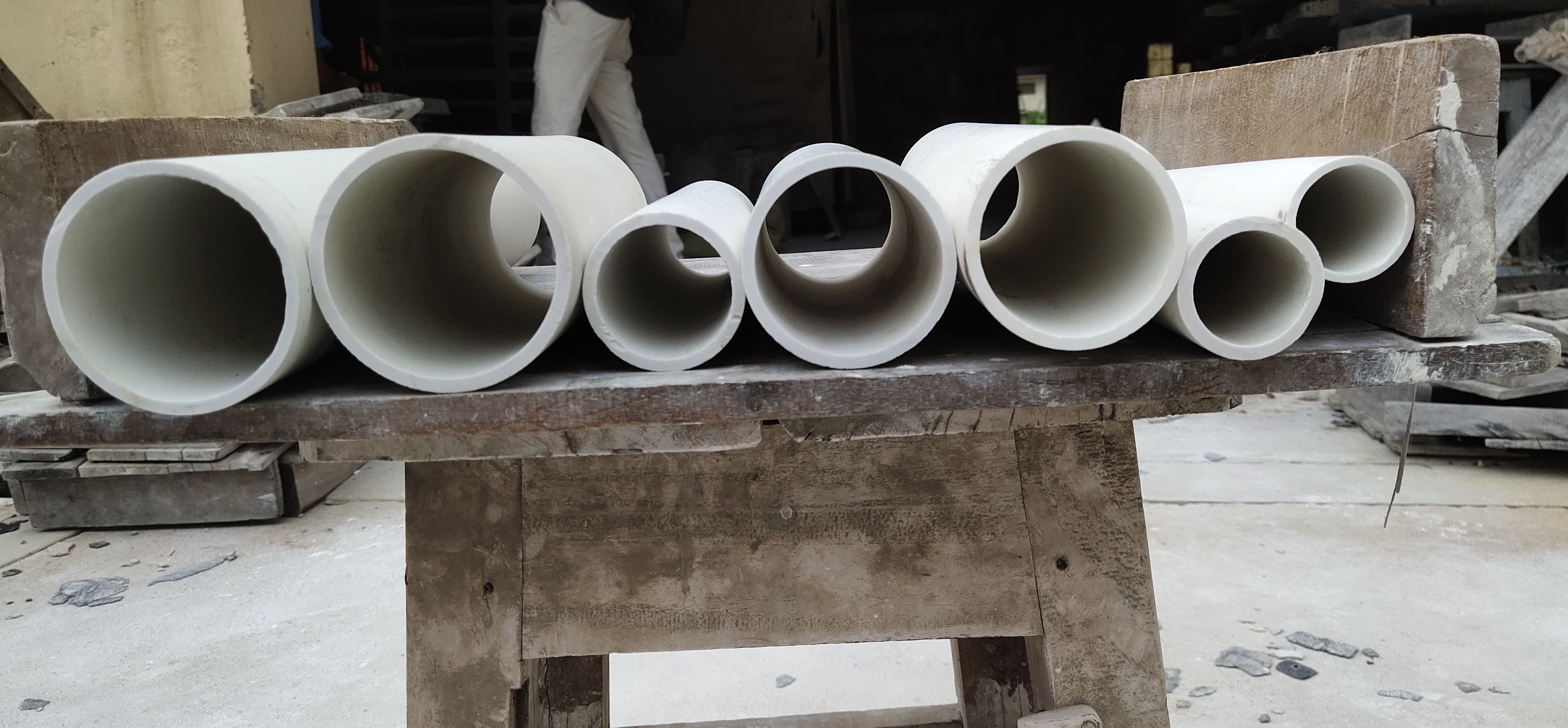 Refractory Round Muffles Open Both Ends