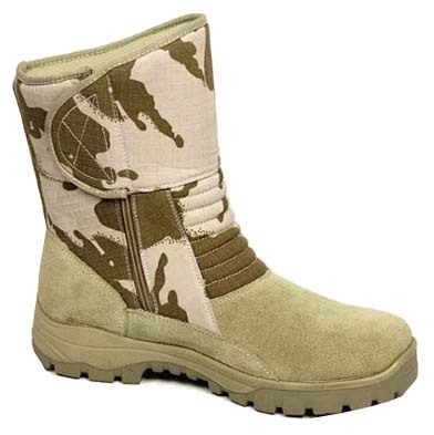 Full Grain Leather Army Camouflage Pu Rubber Dual Density Desert Boots