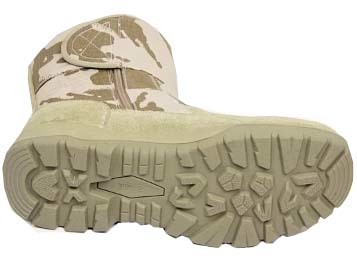Full Grain Leather Army Camouflage Pu Rubber Dual Density Desert Boots