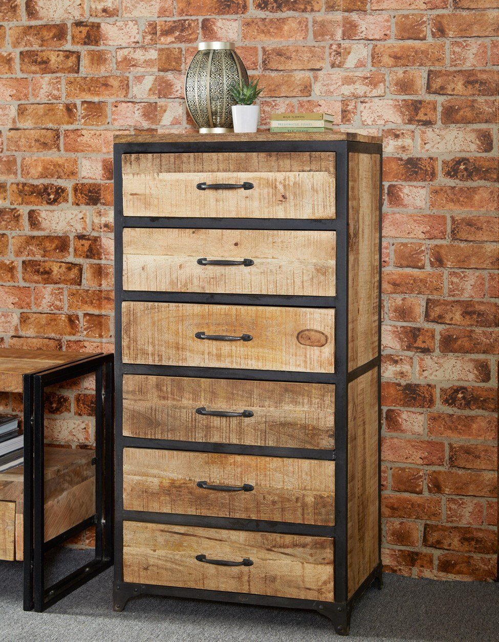 Handmade Brick Tall Chest Of Drawers