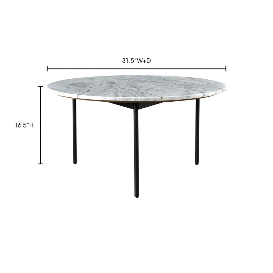 Marble Coffee Table - Wrought Iron & Wood, 60d X 45h Cm | Antique Handmade Artwork, European Design For Living Room