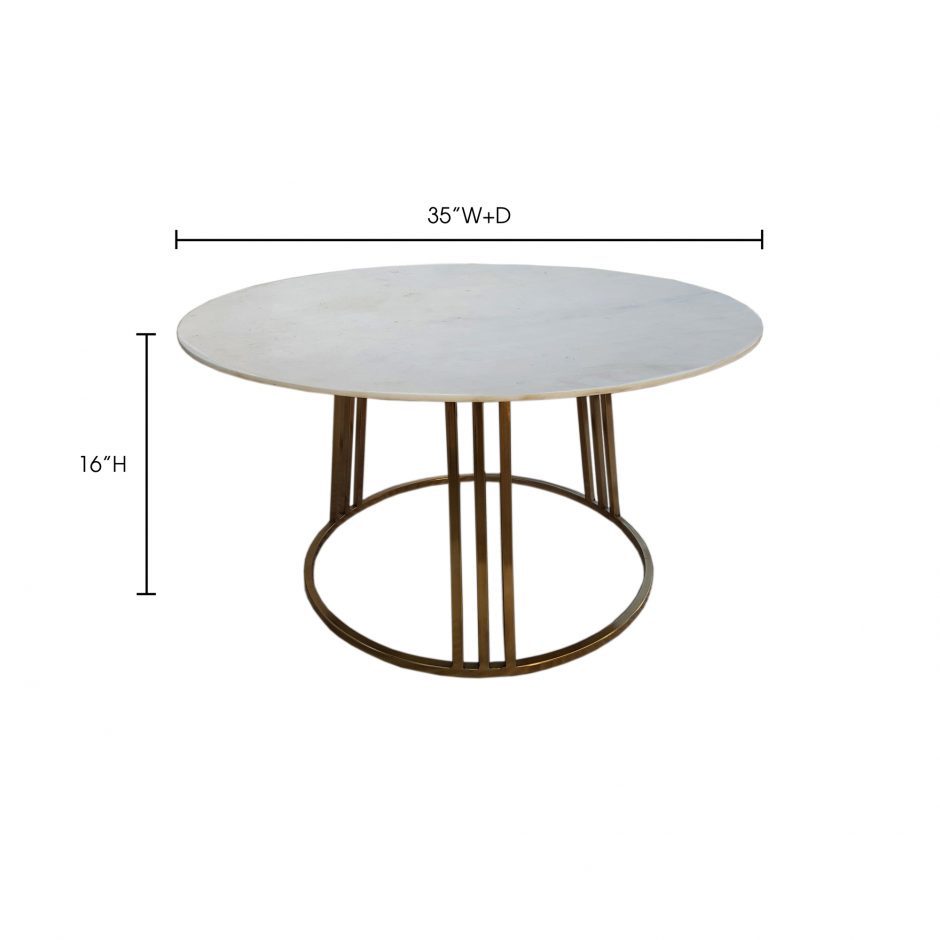 Handmade Marble Round Coffee Table