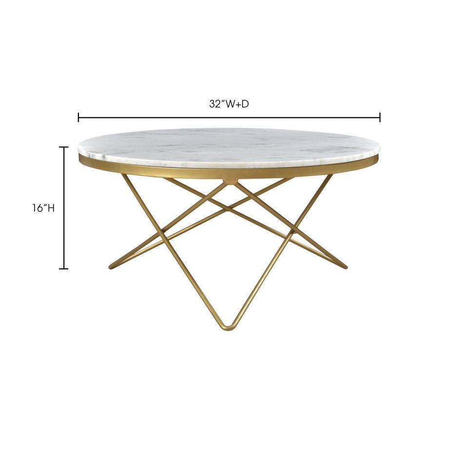 Handmade Marble Round Coffee Table