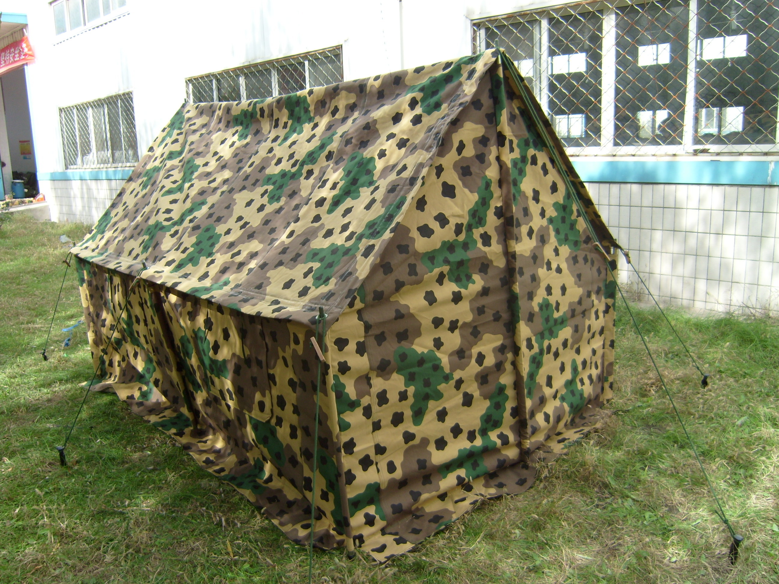 420d Polyester With Pu Coating Uganda Army Desert Camouflage Military Tent