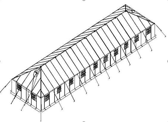 Desert Black  White  Or Green Military Refugee Tent