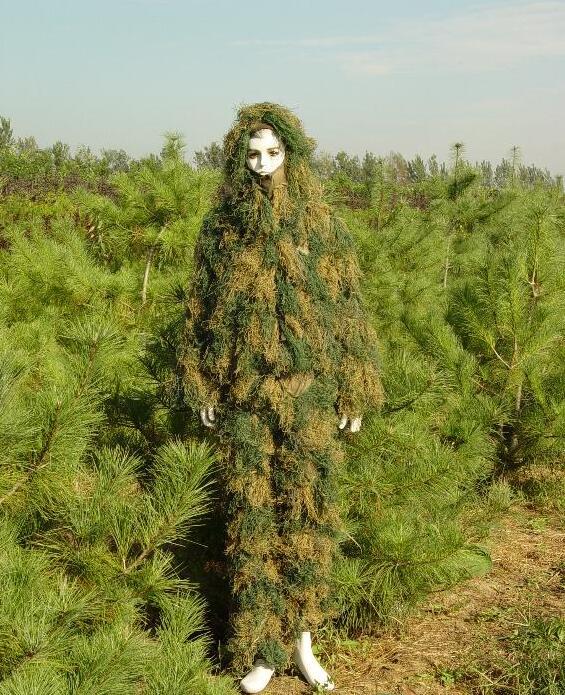 Army Ghillie Suit - 150d Oxford Material, Size S-xxl, Camouflage Fabric | Waterproof, Breathable, Lightweight Design, Optimal Protection For Outdoor Enthusiasts