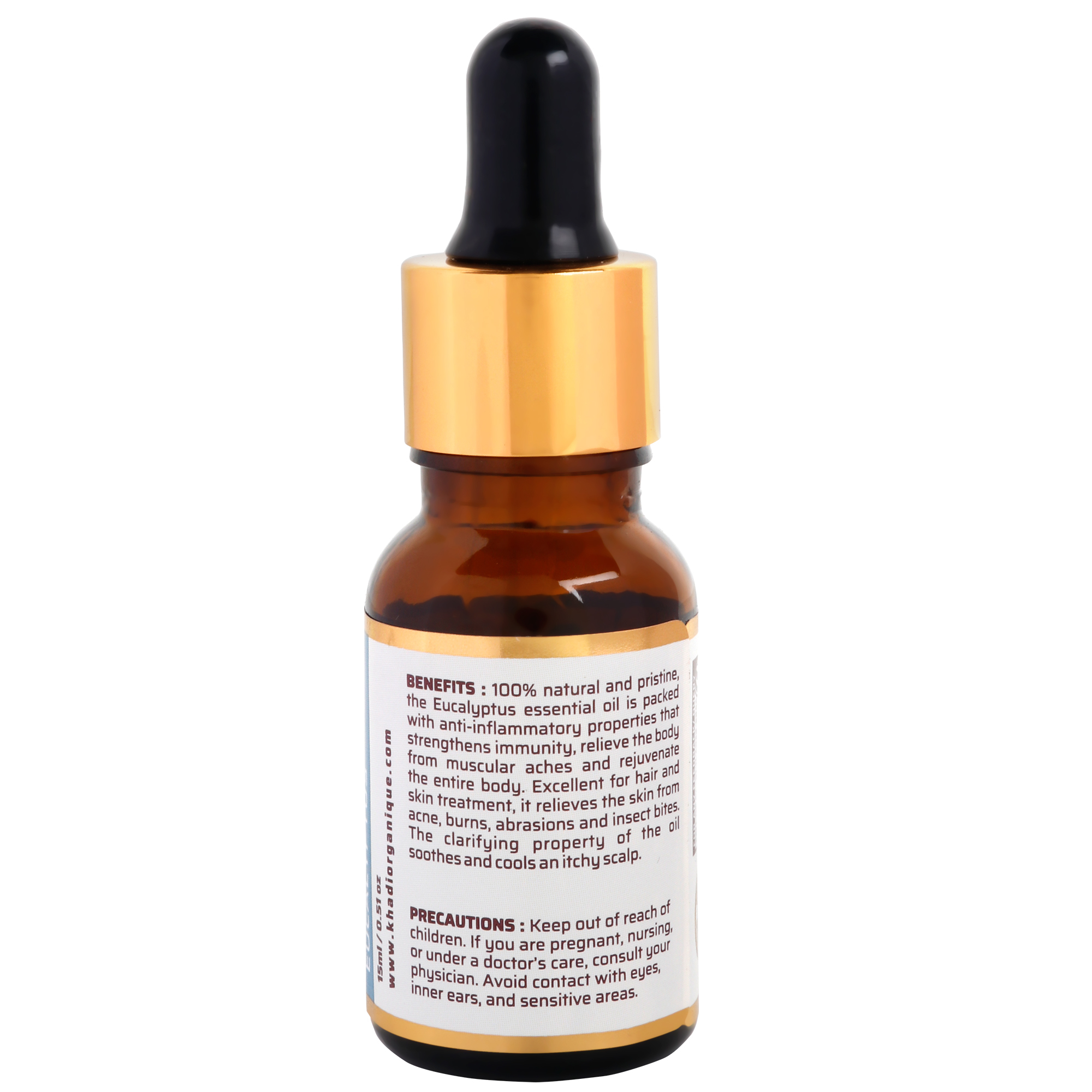 Eucalyptus Essential Oil - 15 Ml | Antiseptic, Antiviral, Anti-inflammatory, Boosts Immunity, Stress Relief, Mind-freshening Fragrance