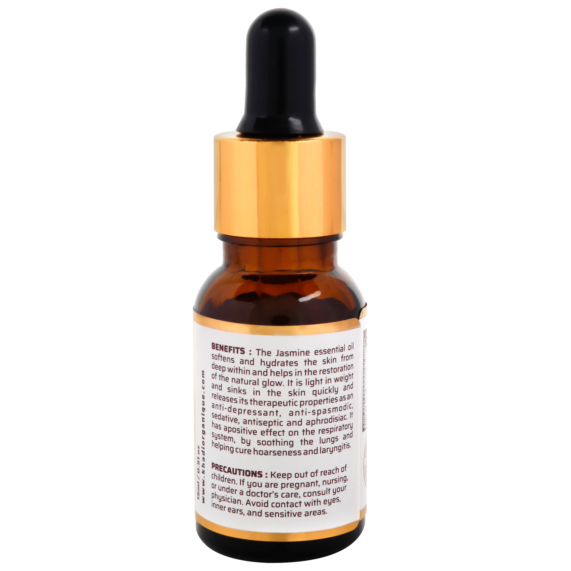 Jasmine Essential Oil - 15 Ml Liquid | Stress Relief, Hormonal Balance, Mood Enhancer, Refreshing Fragrance