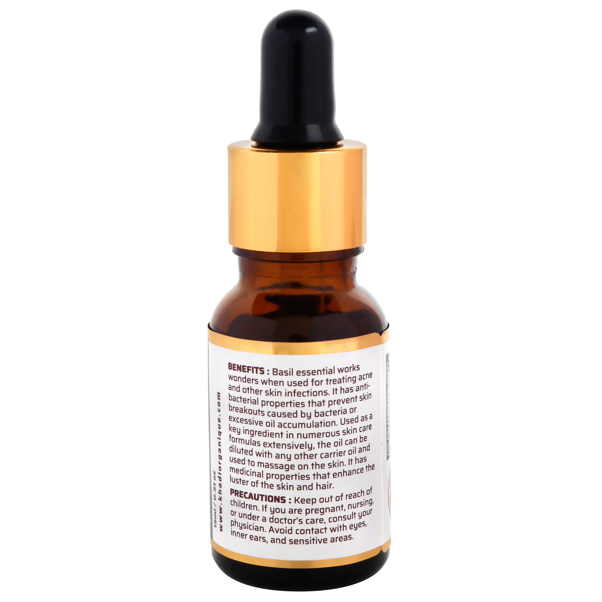 Basil Essential Oil - 15 Ml, 100% Natural Relaxant For Menstrual Cycle Relief, Stress & Pain Relief, Boosts Memory & Improves Digestion