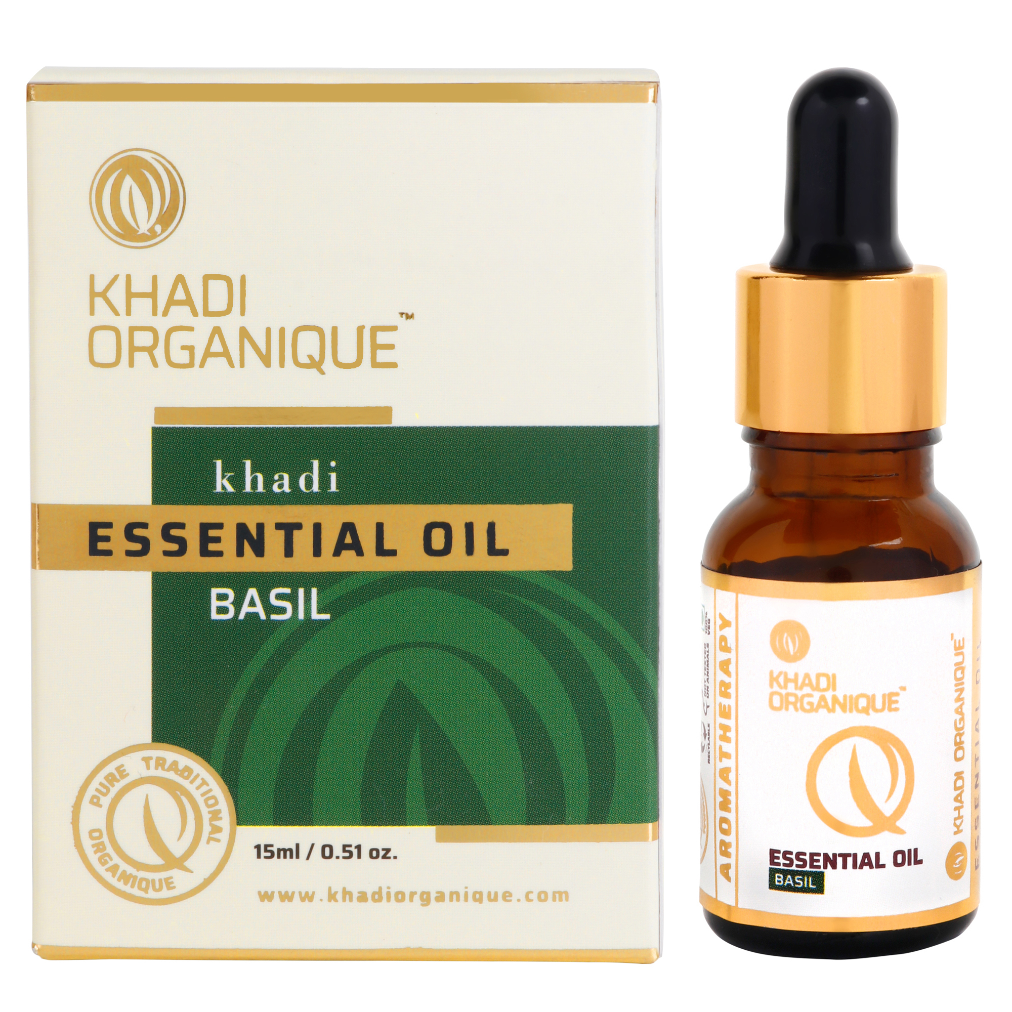 Basil Essential Oil - 15 Ml, 100% Natural Relaxant For Menstrual Cycle Relief, Stress & Pain Relief, Boosts Memory & Improves Digestion
