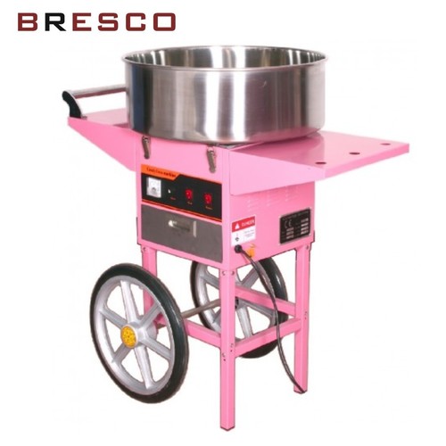 Candy Floss Electric Cart - Mild Steel, 460 X 700 X 500 Mm , Pink Color, 220 Volts, 900 Watts, Semi-automatic Operation, Easy To Use With Handy Toolbox, Shock Absorber Device For Safety