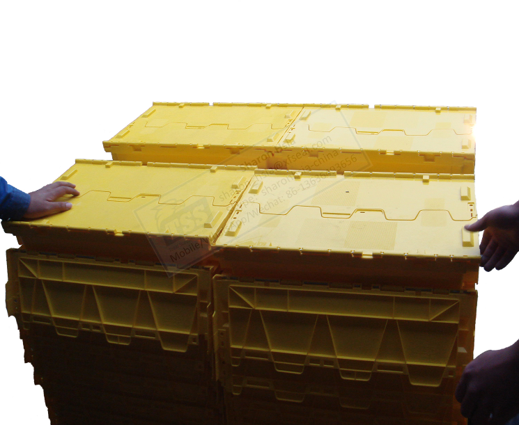 Red 47l Plastic Safety Tote Container Boxes With Lids Storage Safety Boxes Moving Boxes 565x385x320mm Tss-tbx5638