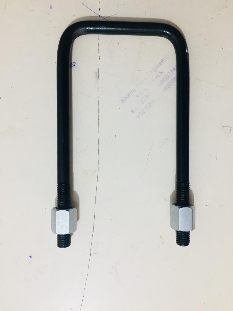 Lcv Heavy Duty U Bolt - Black & Silver, Powder Coated | For Use In Construction, Pharmaceutical, Automotive & Chemical Industries, 50-200g