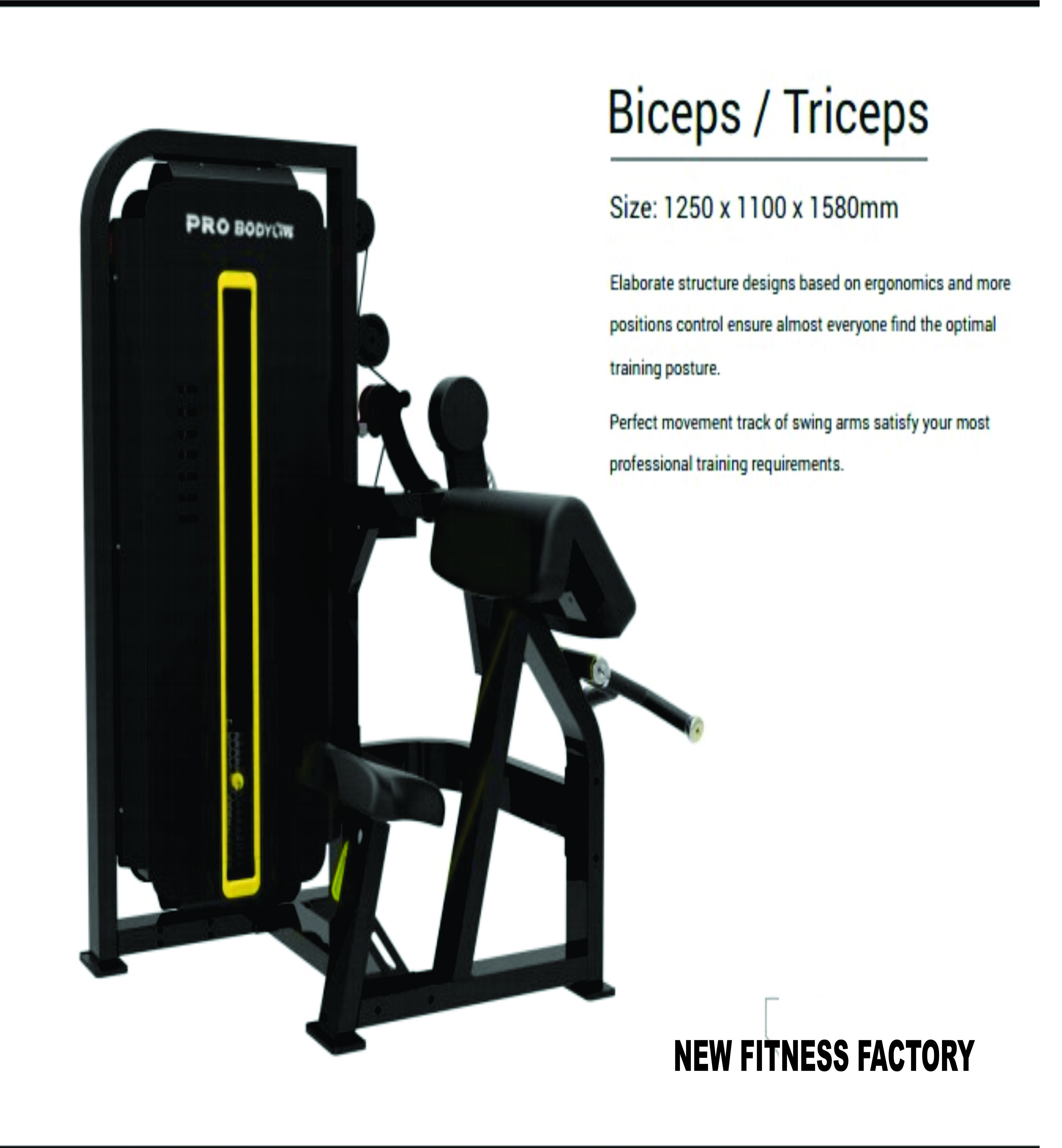 Biceps Curl Machine - Commercial Grade, Adjustable Operation Mode | Sleek Black Seat For Biceps Workouts