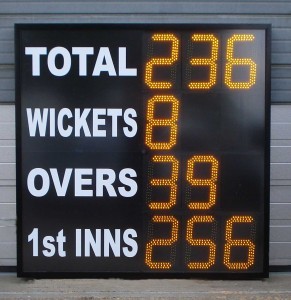 क्रिकेट स्कोर बोर्ड