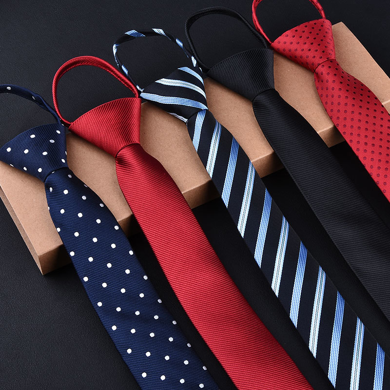 Knotted Tie - Knitted Polyester, Length 70-80 Cm, Width 142-152 Cm, Striped Pattern, All Colors | Ideal For Offices, Weddings, Security Uniforms