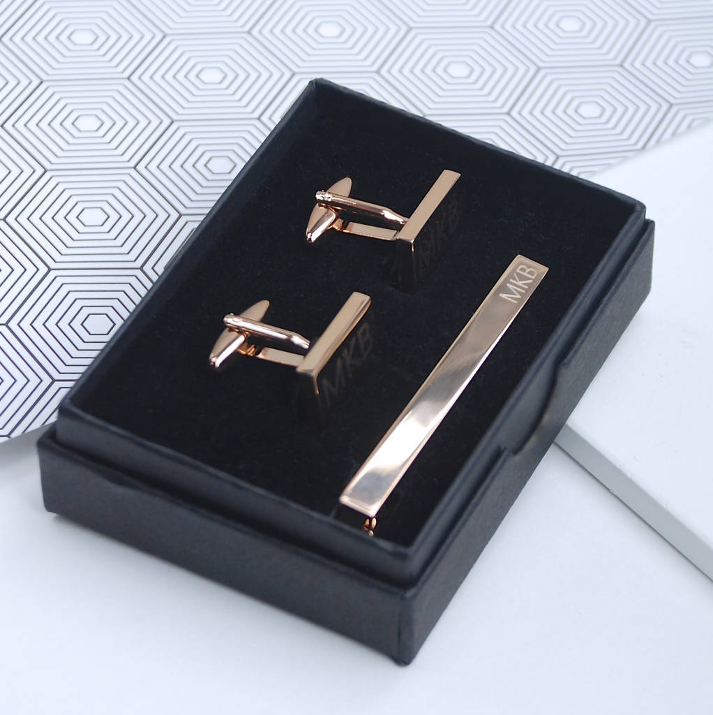 Wedding Cufflinks - Brass, Standard Size | Custom Design With Gemstones, Elegant Surface Finish In Gold, Silver, Copper, For Weddings & Special Occasions