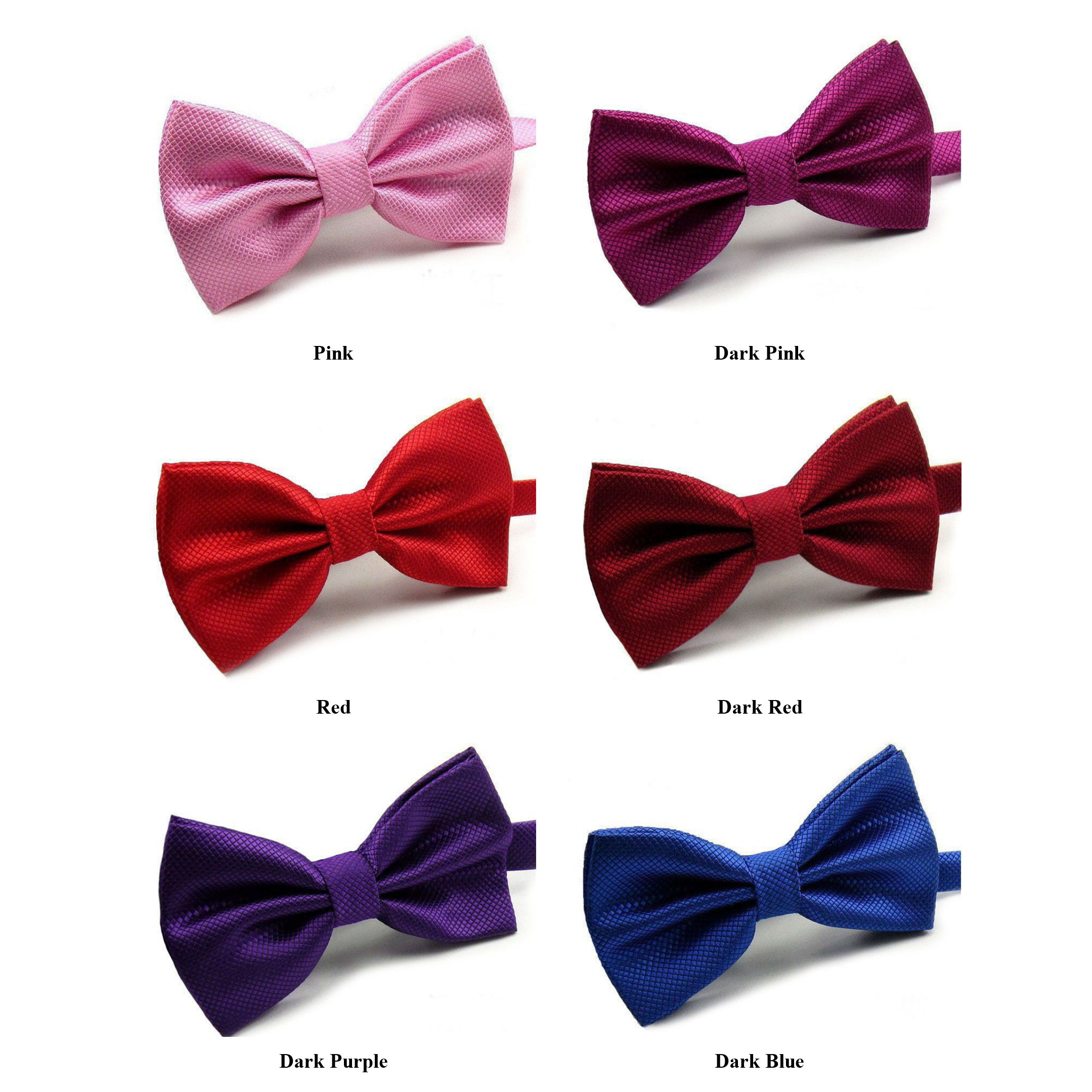 Boys Bow Tie - 100% Silk, Adjustable Size 1.5-5 Inches, All Colors Available | Ideal For Offices, Weddings, And Business Parties