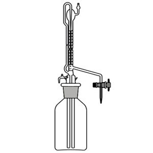 Burettes, Automatic Zero wi PTFE Key Stopcock, , mounted on Reservoir, Rubber bellow,