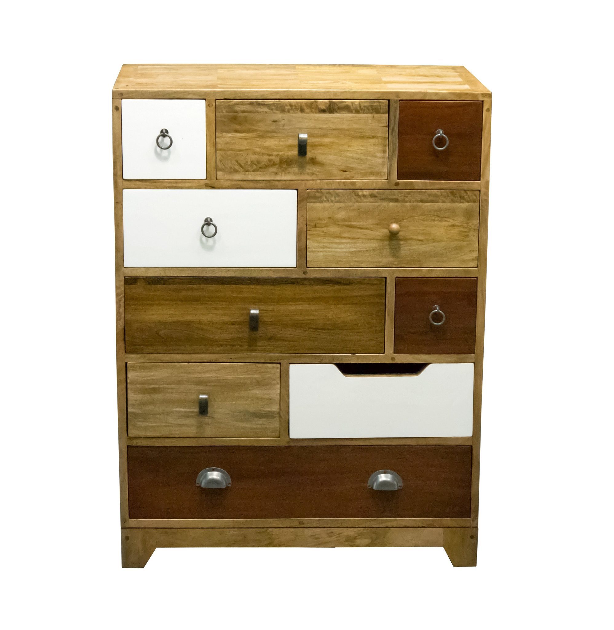 Handmade Side Board With Walnut Finish On Drawer