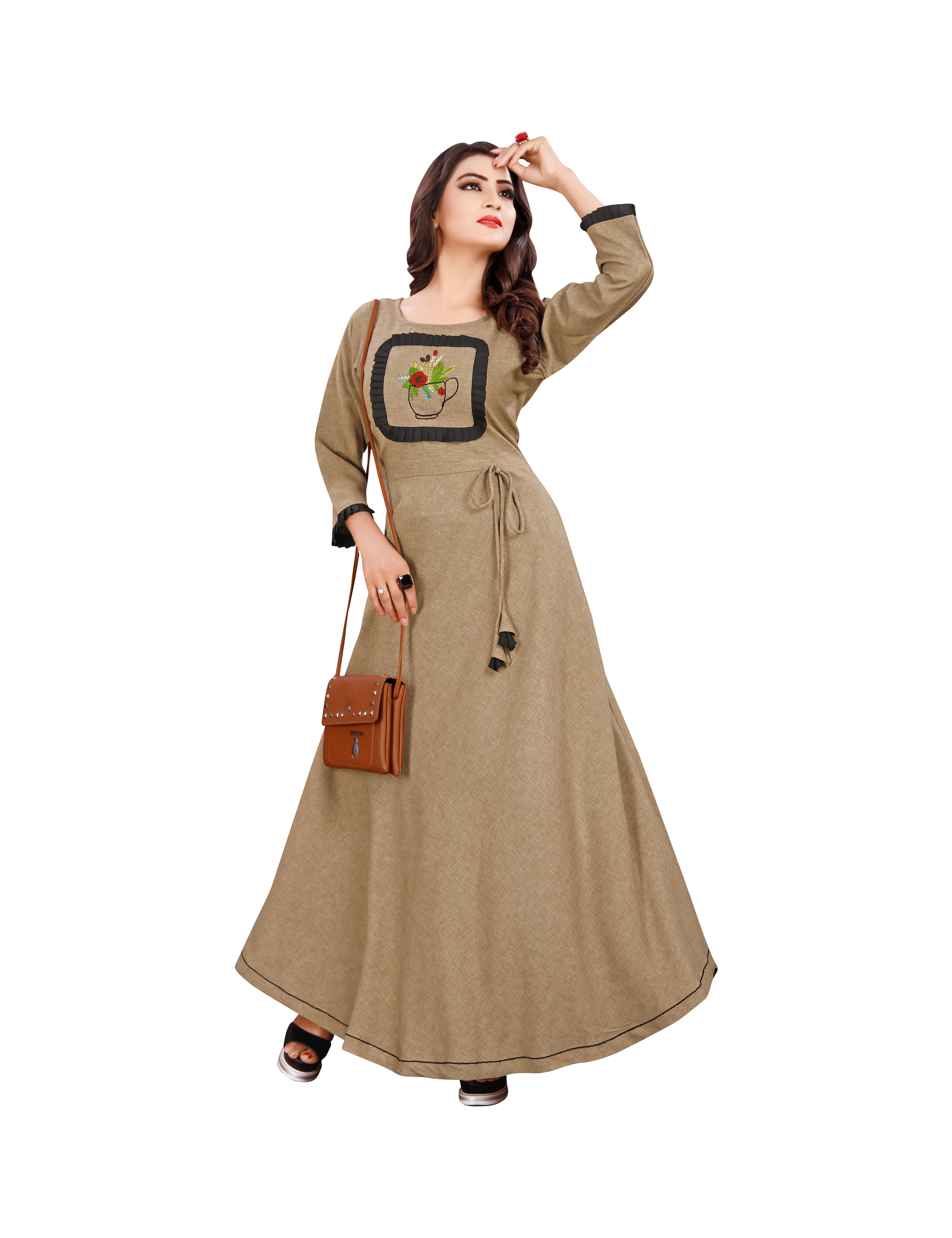 6 Colors Available Ladies Cotton Designer Kurti