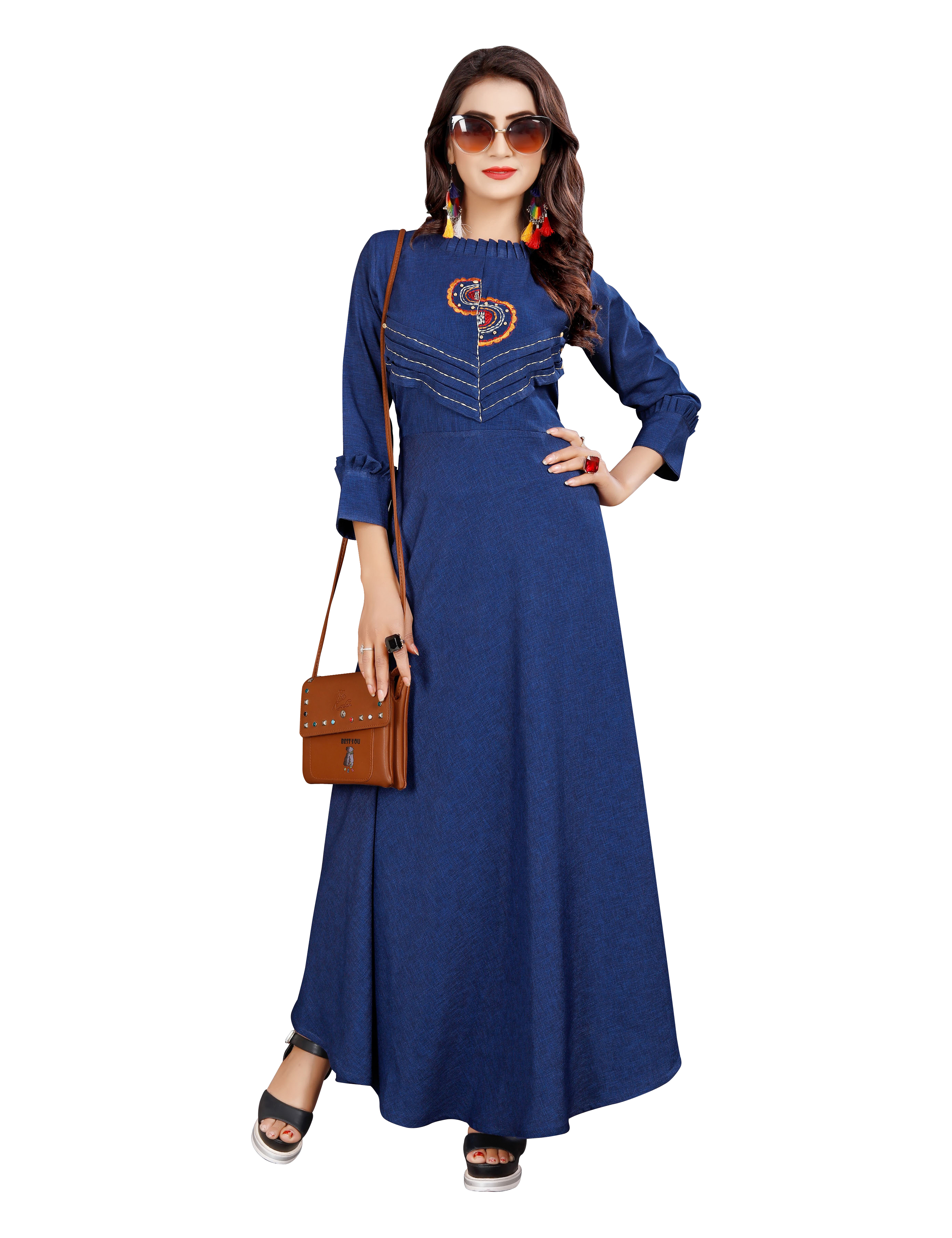 6 Colors Available Ladies Cotton Designer Kurti