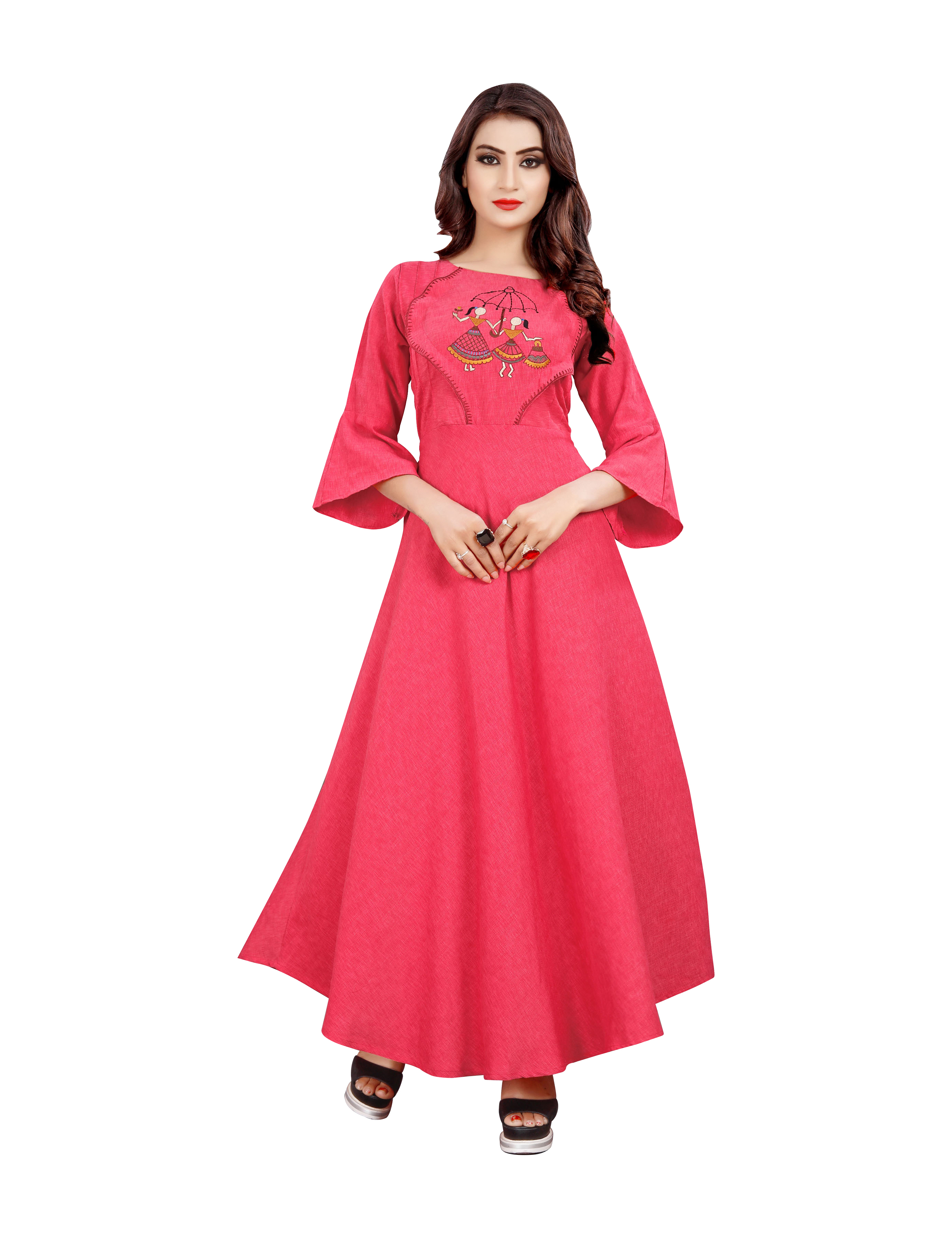 6 Colors Available Ladies Cotton Designer Kurti