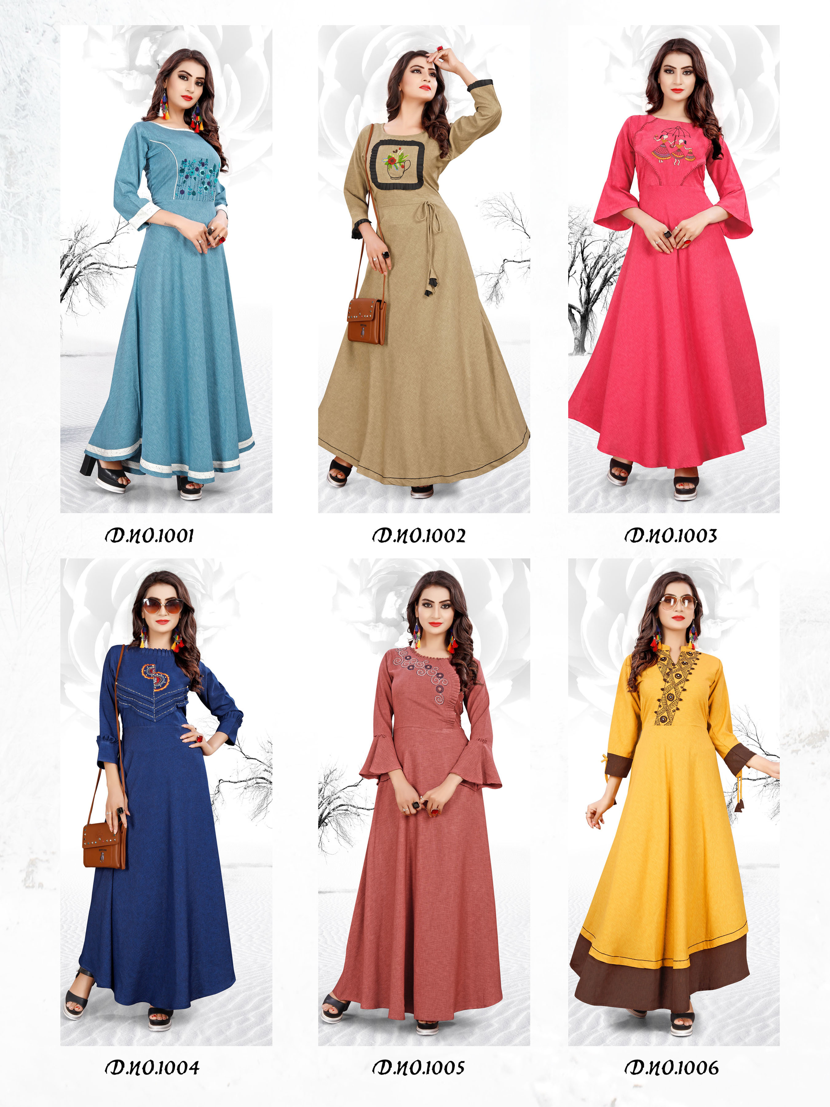 6 Colors Available Ladies Cotton Designer Kurti