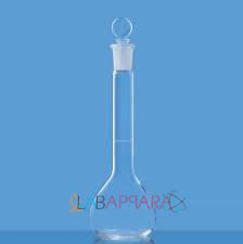 Flask Volumetric (Measuring) With Interchangeable Glass & Pp Stopper,