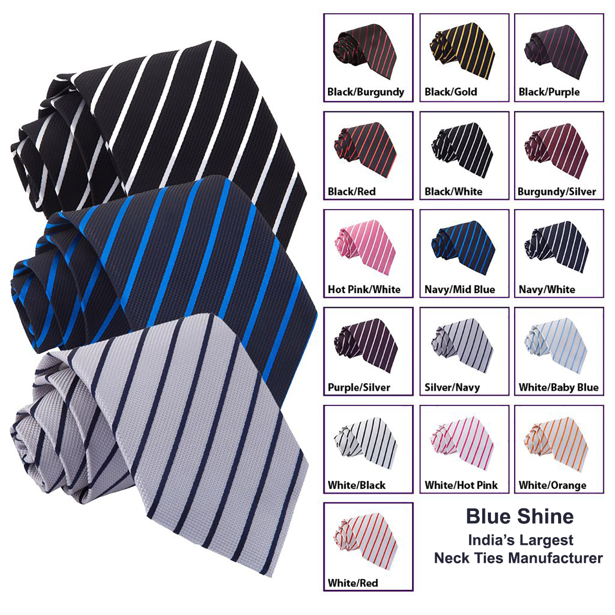 Fancy Ties - 100% Silk, Standard Size 170-180 Cm, All Colors | Smooth Texture, Long Life, Ideal For Offices, Weddings, School Uniforms, Casual And Formal Occasions