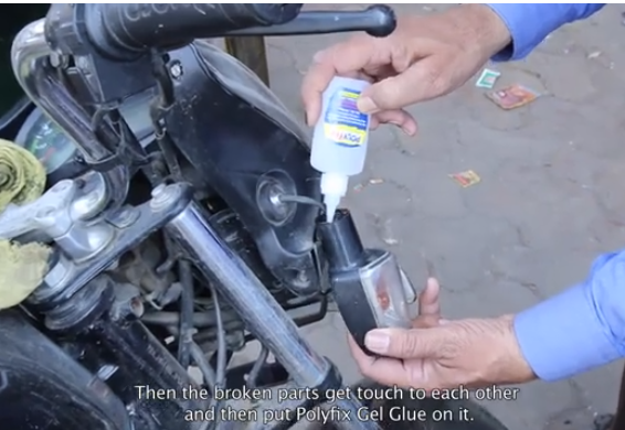 Cyanoacrylate Glue Application: For Repairing Bike Indicators