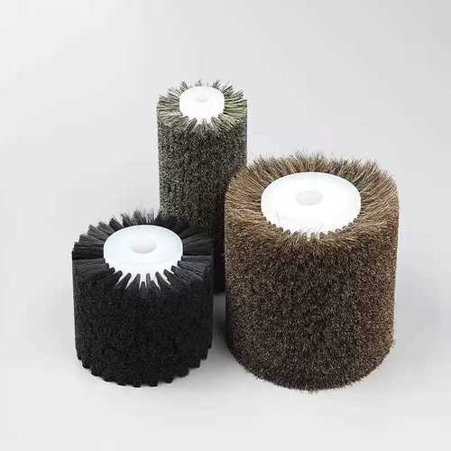Gokha Roller Brush - Plastic Oval-Shape , Black, Green, Brown | Ideal for Efficient Cleaning Use and Versatile Color Options