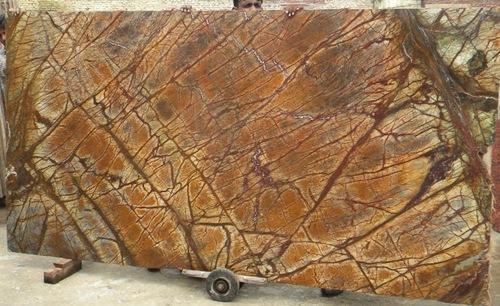 Rainforest Brown Marble Slabs - Polished Finish, Custom Counter-tops And Cut-size Options Available