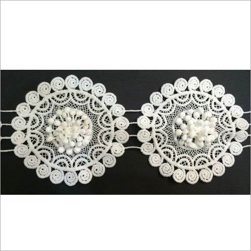 पिपली के साथ डिजाइनर फैंसी फीता कपास