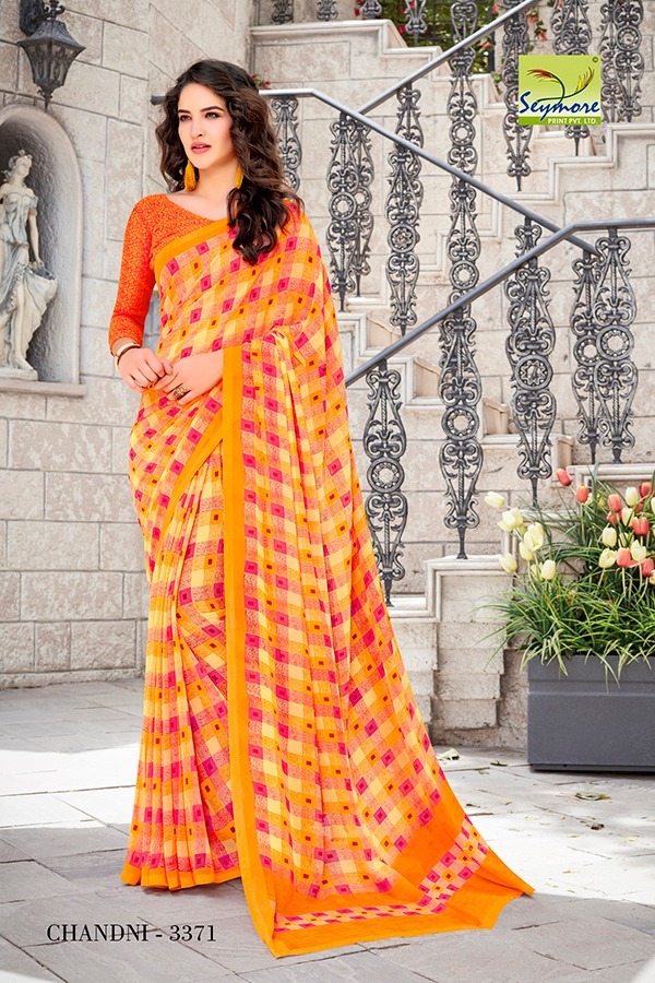Printed Georgette Saree