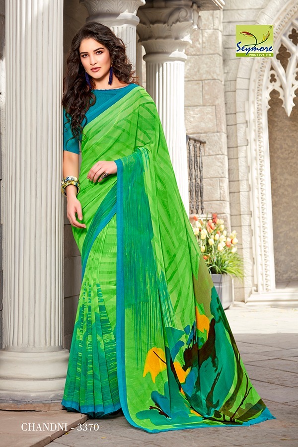 Printed Georgette Saree