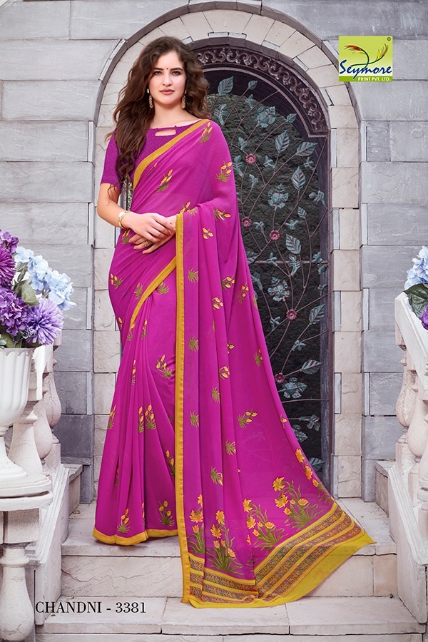 Printed Georgette Saree