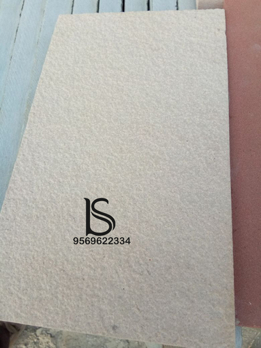 White Beige Sand Blast - Sandstone, 2 x 2.5 Feet, Thickness 15 - 80 mm, Weight 3 - 4 Kgs, Color: White Beige, No Water Absorption, Strong Density