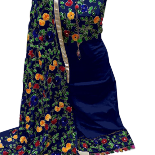 Ladies Digital Printed Saree - Silk Material, Multicolored Design | Odor Resistant, Lightweight, Easy to Carry, Soft Texture, Thread Work