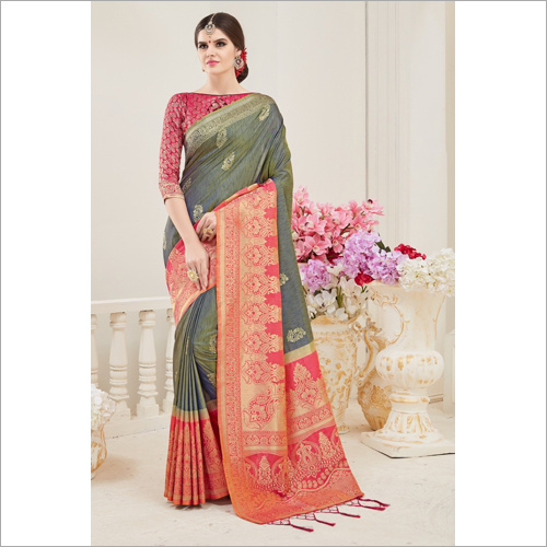 Ladies Party Wear Saree - 100% Pure Silk, Multicolored Printed Patterns | Easy to Drape, Classy Look, Breathable Texture, Perfect for All Seasons