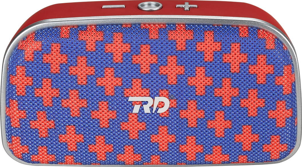 Wireless Speaker - 7.5 X 4.5 X 2.5 Cm, Red | 8 Hours Battery Life, 10 Meters Bluetooth Range, 80db Signal-to-noise Ratio