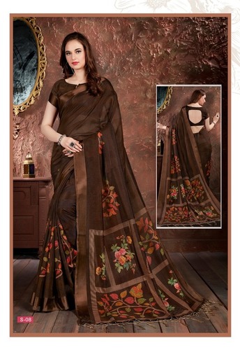 Printed Saree - Malbari Silk, Celebrity Green Vol. 1 | Multicolored, Weaving, Single Available, Ready To Ship