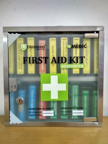 Stainless Steel Mette Emergency Response First Aid Box