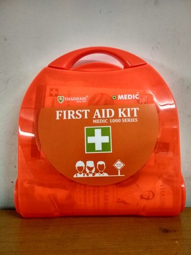 Bright Orange Handy First Aid Box