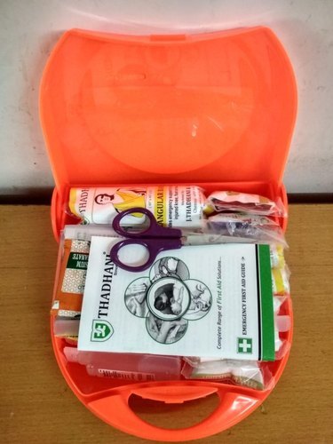 Bright Orange Handy First Aid Box