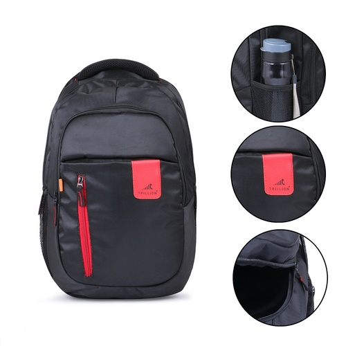 Trolley Bag - 25 Liters | Zipper Closure, 18x12x6 Inches, Durable Polyester, Multiple Pockets, Padded Straps, Lightweight, Water Resistant, Stylish Design