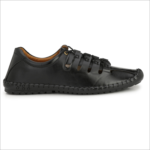 Mens Black Sandals - PVC Insole & Outsole, Black Color, Suitable for Rainy, Spring, Summer & Winter Seasons, Sizes 6 to 10, 6-Month Warranty