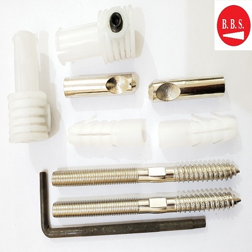 Rack Screw Bolt - Stainless Steel, 12 Mm Size, Silver Color , High Tensile Strength, Durable Finish, Polished Surface, Designed For Wash Basin Fitting
