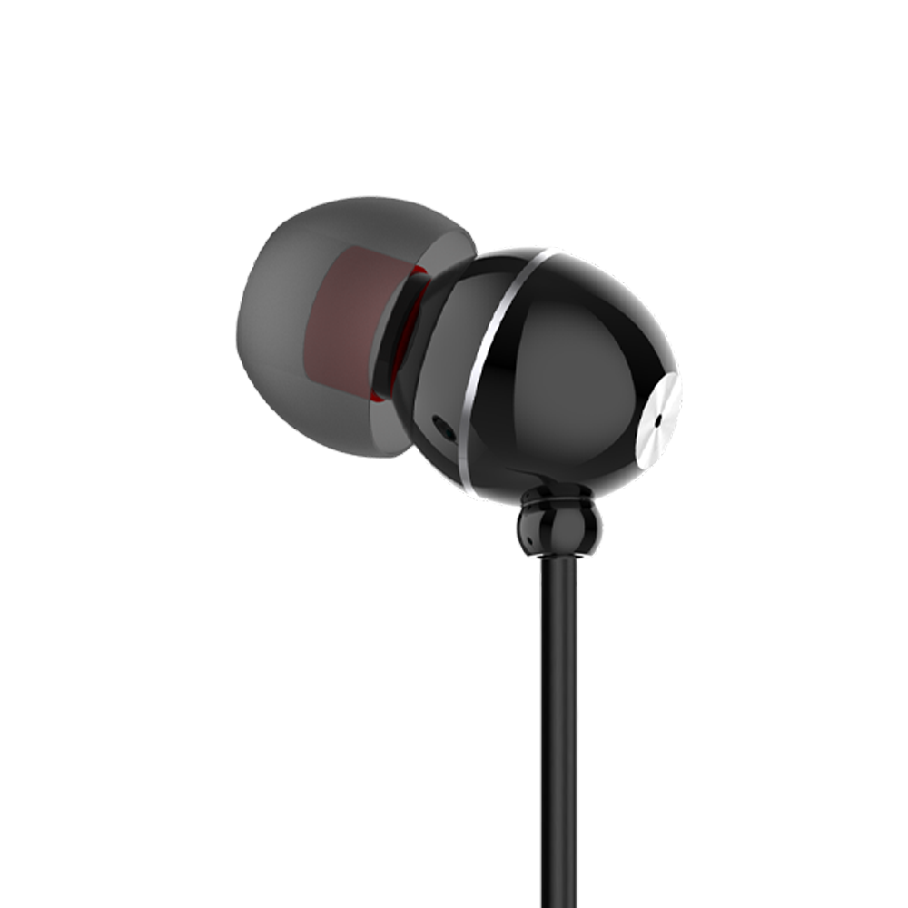 Earphone - Aluminum, 1.2m Cable Length | 3.5mm Connector, Black Design, 20hz-20khz Frequency Response, 100db Sensitivity, 32 Ohms Impedance